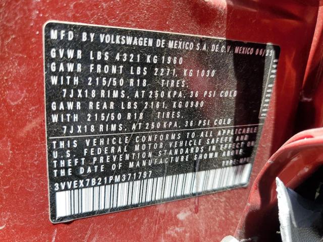 2023 VOLKSWAGEN TAOS SE 3VVEX7B21PM371797