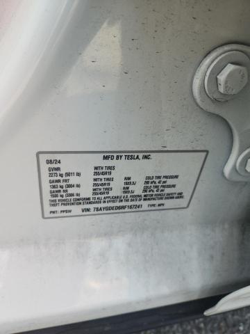2024 TESLA MODEL Y 7SAYGDED6RF167241