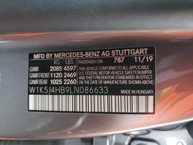 2020 MERCEDES-BENZ CLA 250 4M W1K5J4HB9LN086633