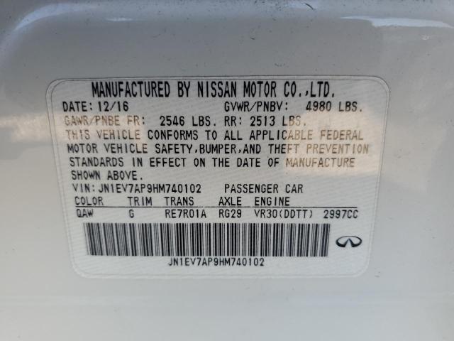 2017 INFINITI Q50 PREMIU JN1EV7AP9HM740102