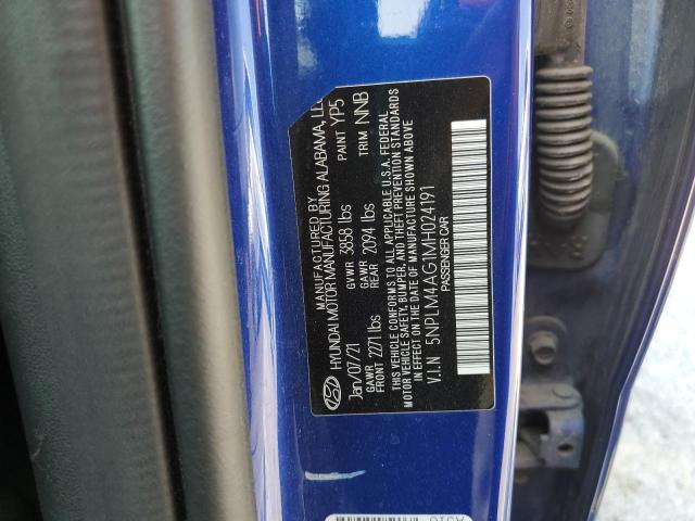2021 HYUNDAI ELANTRA SE 5NPLM4AG1MH024191