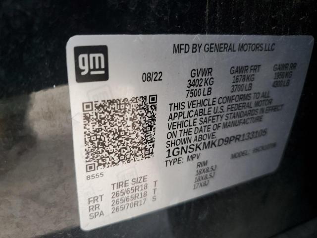 2023 CHEVROLET TAHOE K150 1GNSKMKD9PR133105
