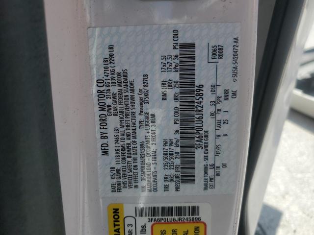 2018 FORD FUSION SE - 3FA6P0LU6JR245896