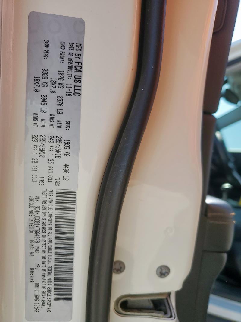 2019 JEEP COMPASS LI 3C4NJCCB1KT664279