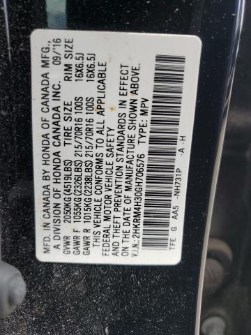 2016 HONDA CR-V LX - 2HKRM4H30GH706576