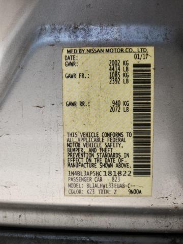 2017 NISSAN ALTIMA 3.5 1N4BL3AP5HC181822