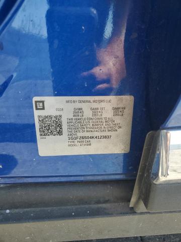 2019 CHEVROLET BOLT EV PR 1G1FZ6S04K4123837