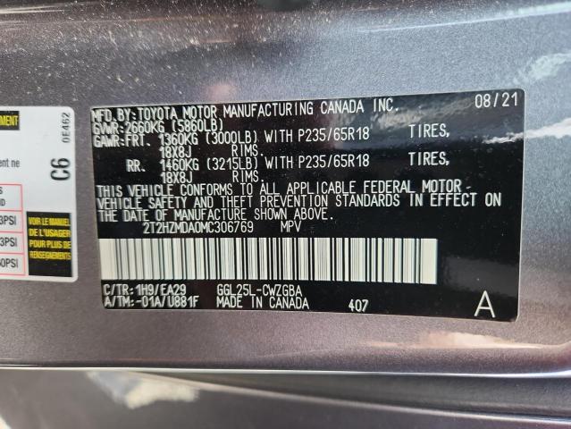 2021 LEXUS RX 350 2T2HZMDA0MC306769