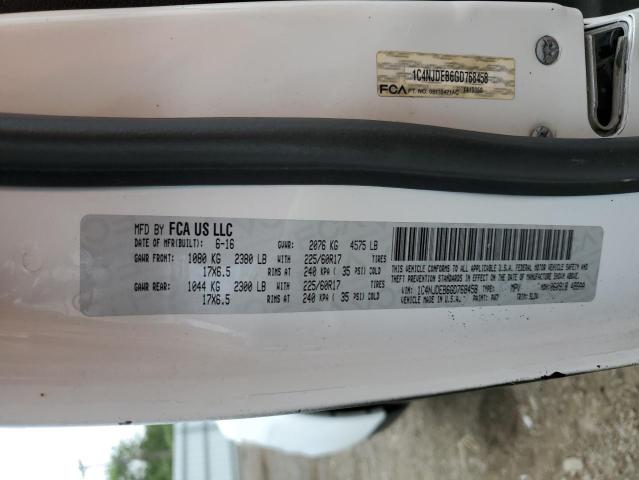 2016 JEEP COMPASS LA 1C4NJDEB6GD768458
