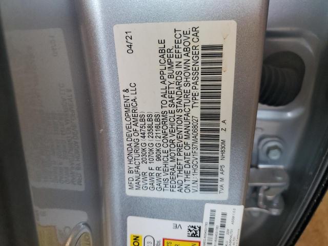 2021 HONDA ACCORD SPO - 1HGCV1F37MA068027