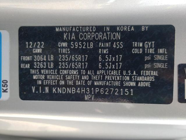 2023 KIA CARNIVAL L KNDNB4H31P6272151