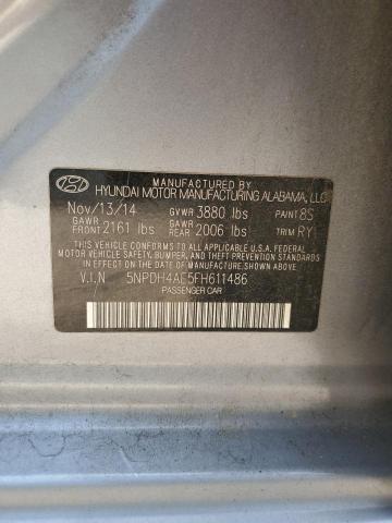 2015 HYUNDAI ELANTRA SE - 5NPDH4AE5FH611486