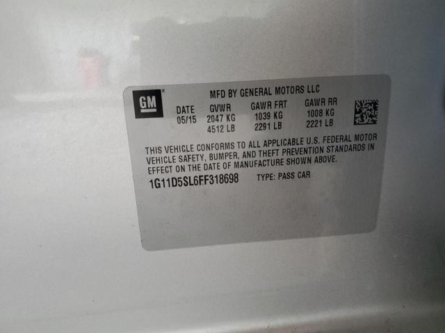 2015 CHEVROLET MALIBU 2LT - 1G11D5SL6FF318698