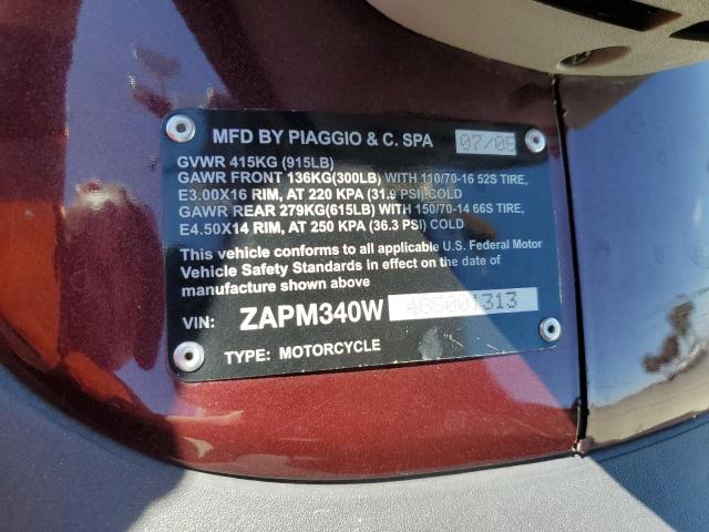 2006 PIAGGIO BV 500 ZAPM340W465001313