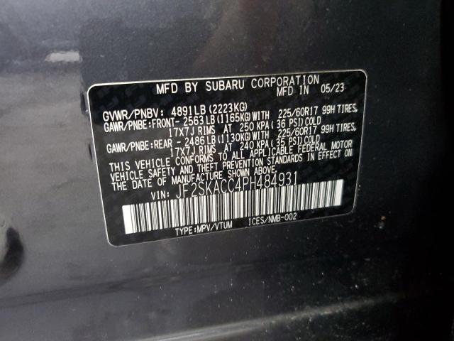 2023 SUBARU FORESTER - JF2SKACC4PH484931