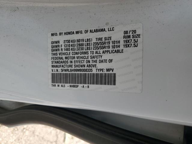 2021 HONDA ODYSSEY EL 5FNRL6H99MB008335