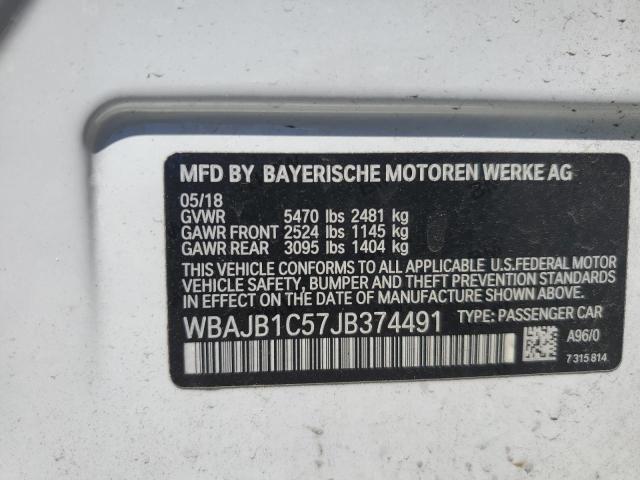 2018 BMW 530XE WBAJB1C57JB374491