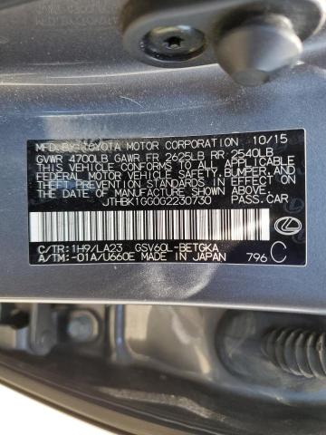 2016 LEXUS ES 350 JTHBK1GG0G2230730