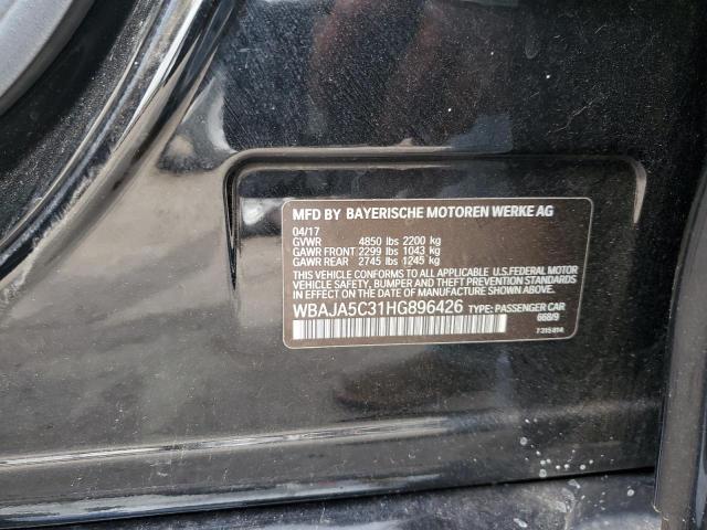 2017 BMW 530 I WBAJA5C31HG896426