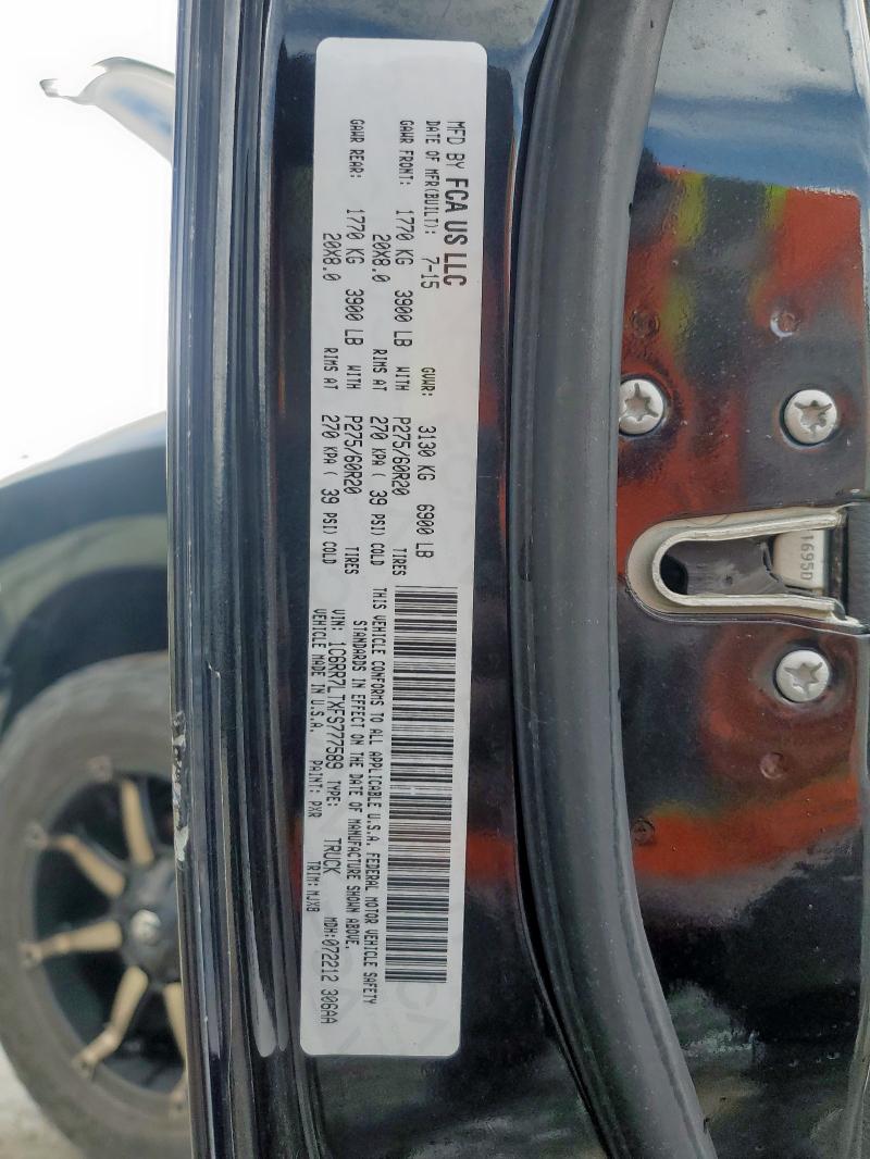 2015 RAM 1500 SLT 1C6RR7LTXFS777589