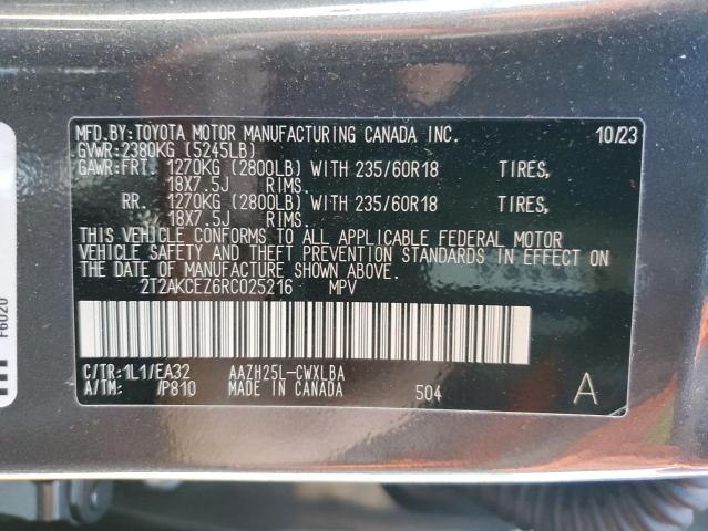 2024 LEXUS NX 350H BA 2T2AKCEZ6RC025216