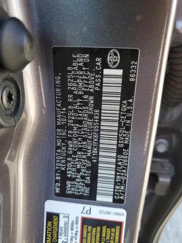 2015 TOYOTA CAMRY XSE 4T1BK1FK6FU554836