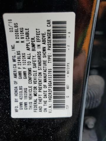 2016 HONDA ACCORD LX 1HGCR2F38GA153795
