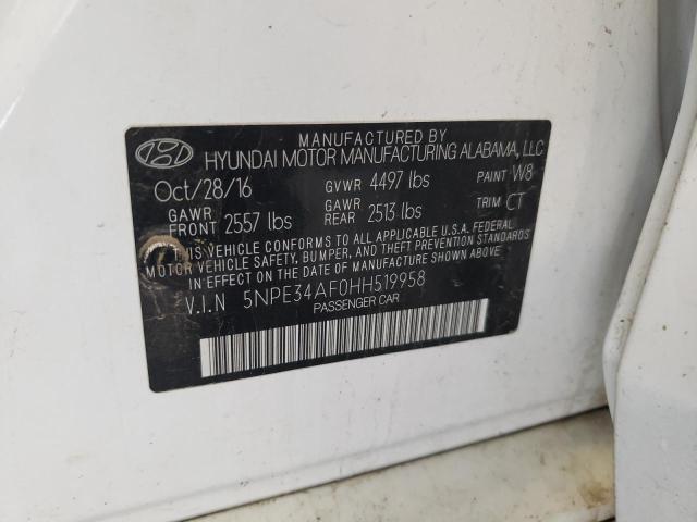 2017 HYUNDAI SONATA SPO - 5NPE34AF0HH519958