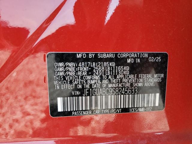 2025 SUBARU IMPREZA JF1GUABC9S8245633