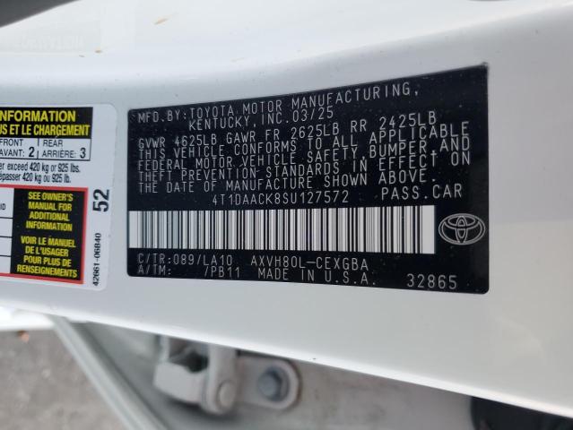 2025 TOYOTA CAMRY XSE - 4T1DAACK8SU127572