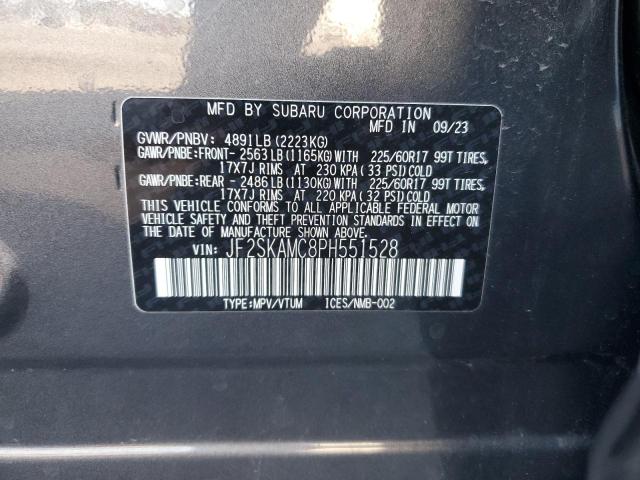 2023 SUBARU FORESTER W JF2SKAMC8PH551528