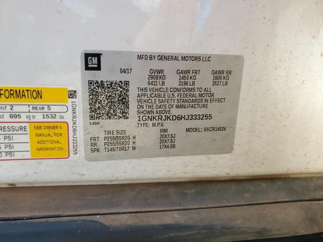 2017 CHEVROLET TRAVERSE PREMIER #3290563773