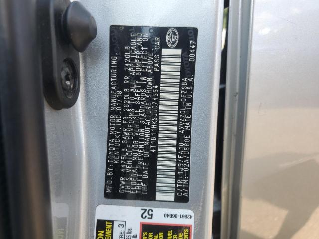 2018 TOYOTA CAMRY L - 4T1B11HK5JU074554