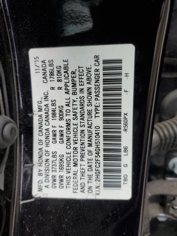 2016 HONDA CIVIC LX 2HGFC2F54GH510410