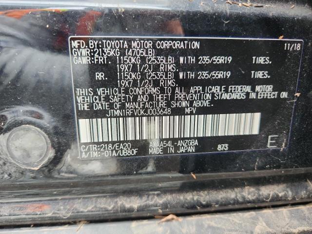 2019 TOYOTA RAV4 LIMITED JTMN1RFV0KJ003648