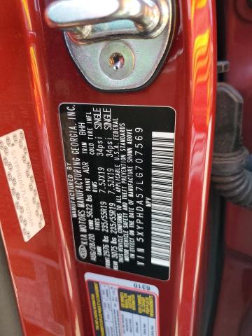 2020 KIA SORENTO EX 5XYPHDA57LG707569