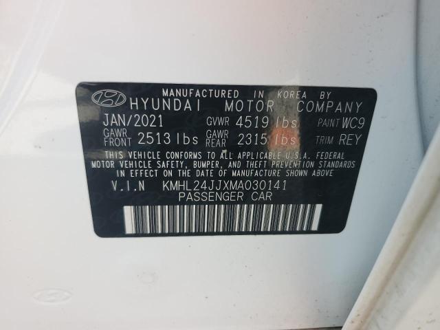 2021 HYUNDAI SONATA HYB KMHL24JJXMA030141
