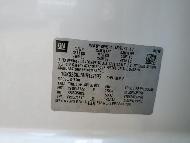 2017 GMC YUKON DENALI 1GKS2CKJ3HR122096