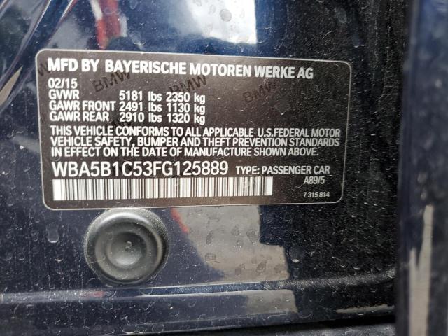 2015 BMW 535 I WBA5B1C53FG125889