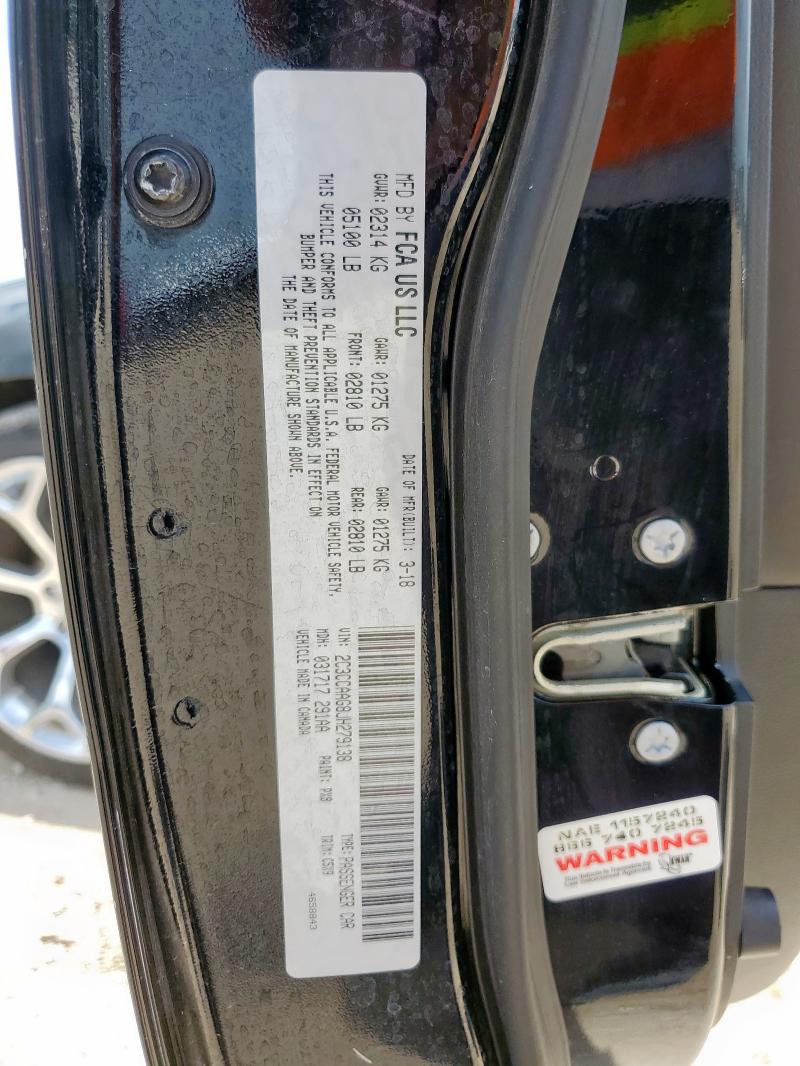 2018 CHRYSLER 300 TOURING 2C3CCAAG8JH279138