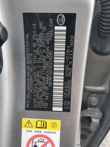 2016 LEXUS ES 350 58ABK1GG1GU028294