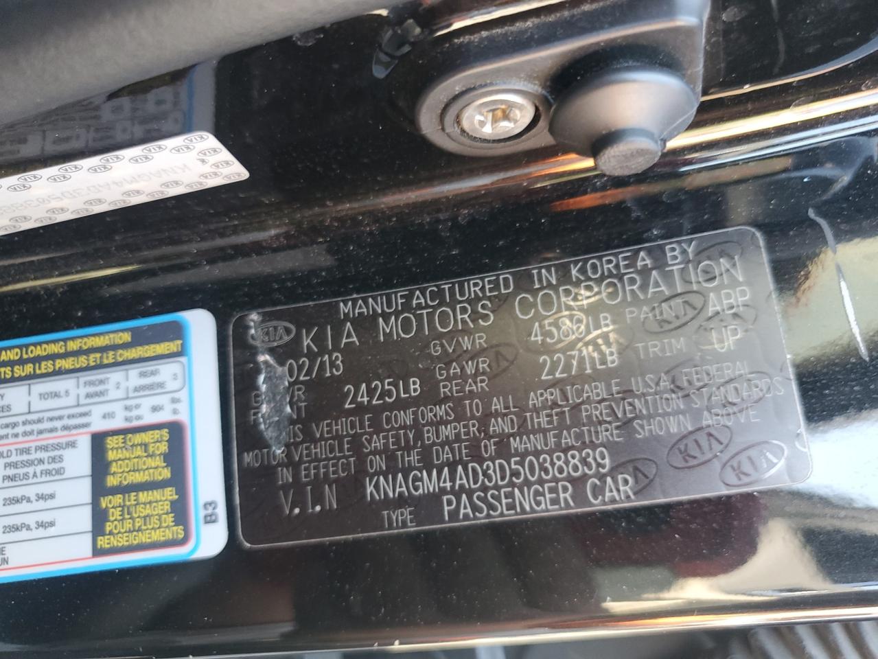 Lot #3311726244 2013 KIA OPTIMA HYB