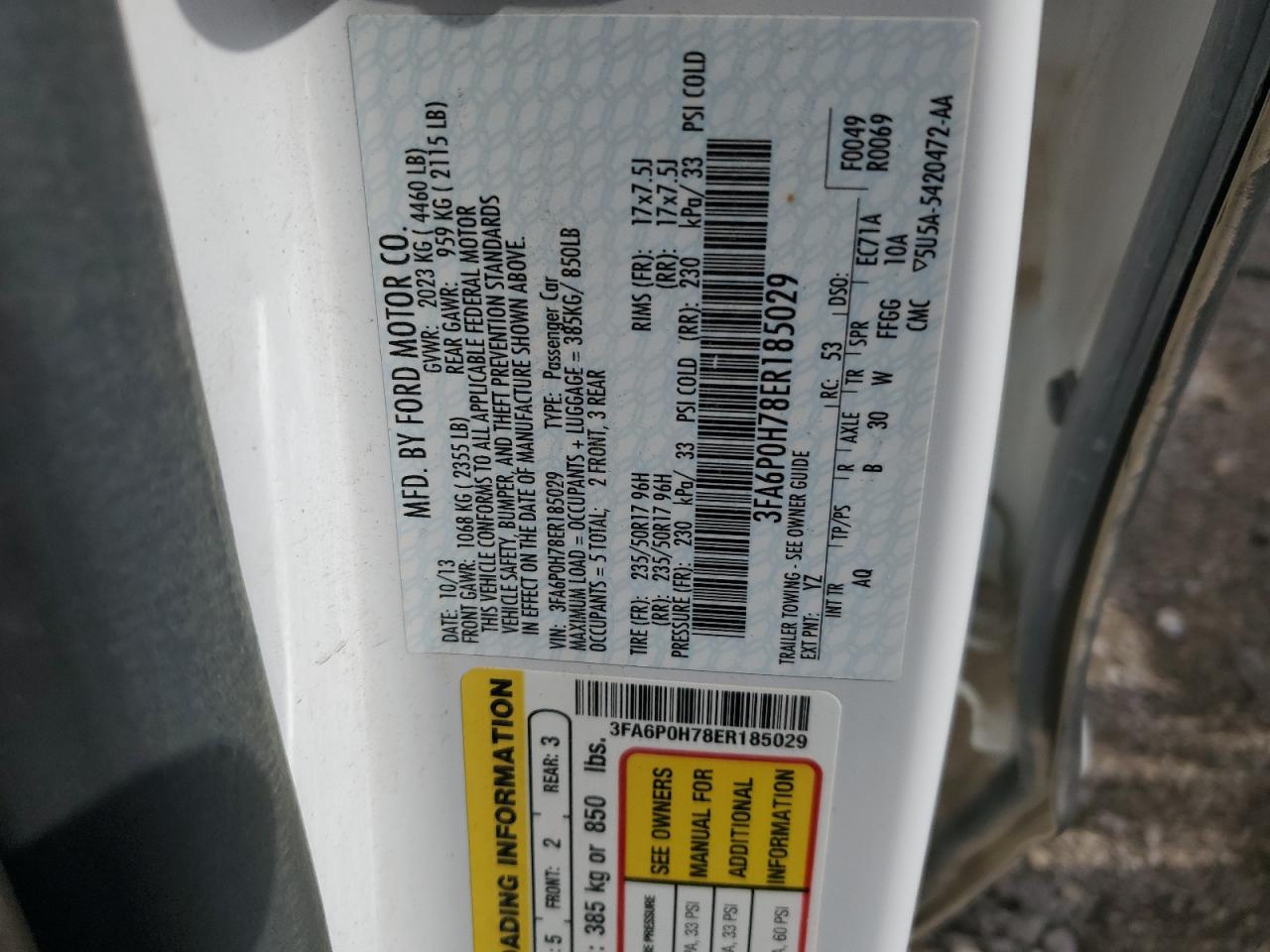 Ford Fusion se 2014
