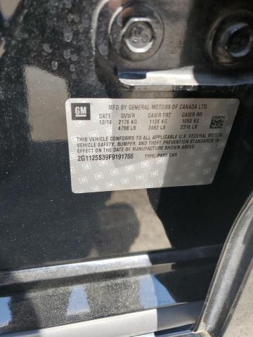 2015 CHEVROLET IMPALA LT 2G1125S39F9191766