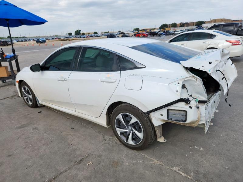 HONDA CIVIC LX 2019 white  gas 19XFC2F68KE008155 photo #3