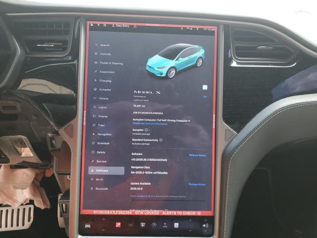 2020 TESLA MODEL X 5YJXCDE47LF262354