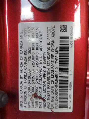 2021 HONDA CR-V EX 2HKRW2H55MH654910
