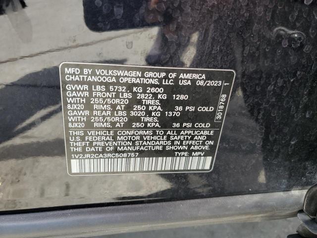 2024 VOLKSWAGEN ATLAS SE 1V2JR2CA3RC508757