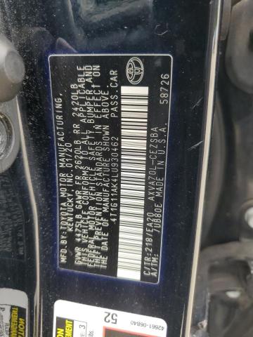 2020 TOYOTA CAMRY SE 4T1G11AK4LU930462