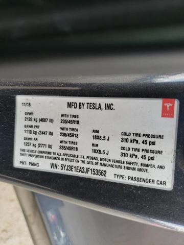 2018 TESLA MODEL 3 5YJ3E1EA3JF153562